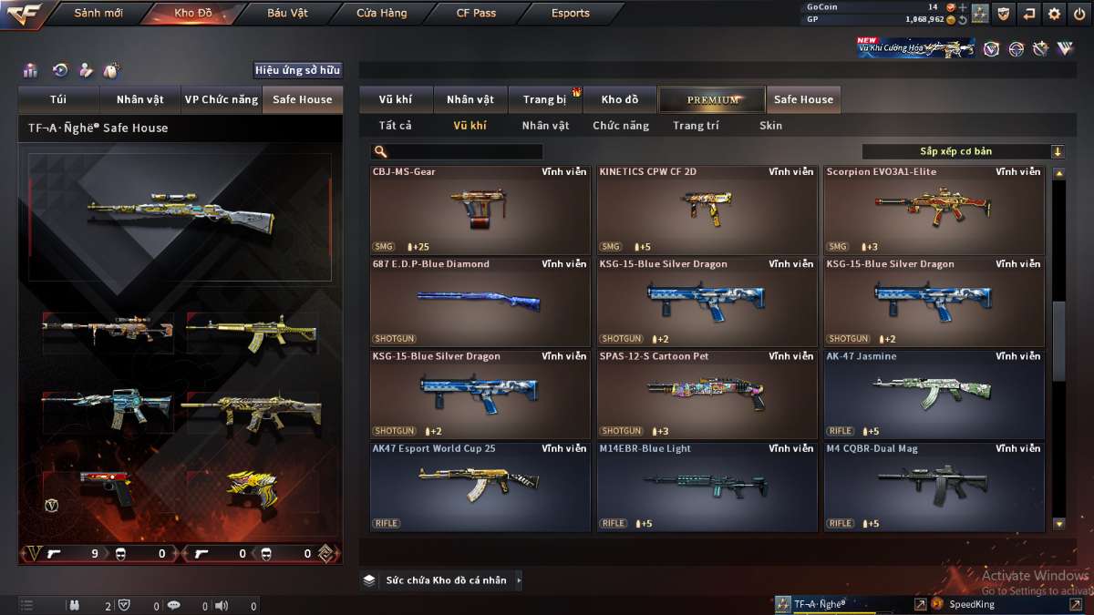 shop acc cf uy tin gia re